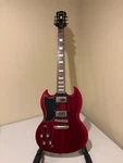 Epiphone Sg Electric Guitar - Cherry Red Left Handed *** Lqqk. Fixed Price $280.00.