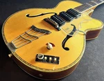 Full Acoustic Electric Guitar Hofner 463/S E3 Natural With Hard Case. Fixed Price $2111.00.