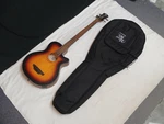 Luna Tribal 34" Long Scale 4-STRING Acoustic Electric Bass Guitar New W/ Gig Bag. Fixed Price $469.99.