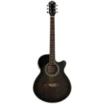 Oscar Schmidt OG10CEFTB Concert Acoustic Electric Guitar, Trans Black. Fixed Price $259.99.