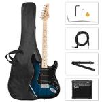Glarry Gst Stylish Basswood Electric Guitar Kit With 20W Amplifier,bag, String. Fixed Price $85.58.