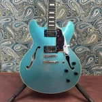 Used D'angelico Premier Stopbar Semi-hollow Body Ocean Turquoise W/hard Case. Fixed Price $499.99.