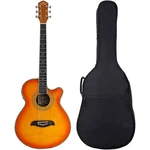 Oscar Schmidt OG10CEFYS Acoustic Electric Guitar Kit W/gig Bag, Flame Sunburst. Fixed Price $259.99.