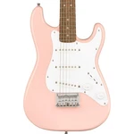 Squier Mini Stratocaster Electric Guitar, Laurel Fingerboard, Shell Pink. Fixed Price $199.99.