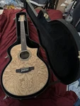 Ibanez EW20AS 12-STRING Exotic Wood Acoustic-electric Guitar Natural Gloss. Fixed Price $700.00.
