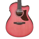Used Ibanez AAM50CE Advanced Auditorium Cutaway A/e - Coral Red Burst. Fixed Price $274.99.