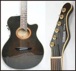 Yamaha APX-10S See-through Black Stereo Output Acoustic-electric Guitar, W/hc. Fixed Price $600.00.