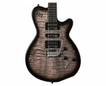Godin Xtsa Leaftop Electric Guitar - Trans Black Open Box. Fixed Price $1519.99.