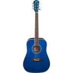 Oscar Schmidt OG1TBL 3/4 Size Dreadnought Acoustic Guitar, Transparent Blue. Fixed Price $269.99.