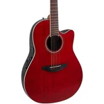 Ovation Celebrity CS24 Traditional A/e Guitar, Solid Spruce Top, Ruby Red. Fixed Price $495.23.