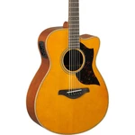 Yamaha A-series AC1M Cutaway Concert Acoustic-electric Guitar Vintage Natural. Fixed Price $649.99.