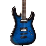 Dean Mdx Quilt Maple Electric Guitar Transparent Blue Burst. Fixed Price $429.00.