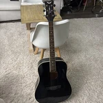 Acoustic Guitar Dean Ax Cbk Dreadnought Mahogany, Classic Black. Fixed Price $35.00.