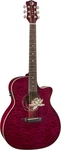 Luna Qm Flora Series Lotus Quilted Maple Cutaway Acoustic-electric Guita. Fixed Price $949.00.
