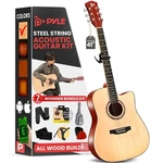 Pyle Beginners 6-STRING Acoustic Guitar 41" Cutaway Body With Accessory Kit. Fixed Price $109.99.
