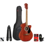 Fender FA135CE Concert Acousticelectric Guitar Pack Natural. Fixed Price $399.99.