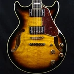 Ibanez AM93QM Used Antique Yellow Sunburst W/soft Case. Fixed Price $601.99.