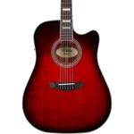 D'angelico Bowery Cutaway Dreadnought Ae Guitar Trans Black Cherry Burst. Fixed Price $479.99.