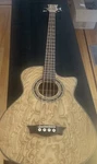 Dean Eqaba Gn Exotica Quilt Ash Acoustic/electric Bass Guitar. Fixed Price $395.00.