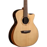 Washburn G20SCE Comfort Series Grand Auditorium Cutaway A/e Guitar Natural. Fixed Price $749.00.