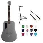 Lava Me 4 Carbon 38 Space Grey W/ Guitar Stand, Kopul Cable, Picks Bundle. Fixed Price $929.00.