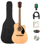 Acoustic Electric Guitar Fender FA-125CE Dreadnought Cutaway Natural Bundle. Fixed Price $439.99.