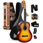 Pyle 39" 6-STRING Classic Guitar W/ Tuner And Accessory Kit (brown). Fixed Price $83.99.