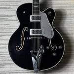 Gretsch Custom Shop Masterbuilt Stephen Stern Falcon Hollow Body - Black Sparkle. Fixed Price $11999.00.