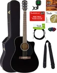 Fender CD-60SCE Dreadnought Acoustic-electric Guitar Black W/ Hard Case. Fixed Price $399.99.
