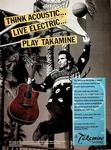 1991 Nils Lofgren Takamine EN-10CAN Guitars Vintage Ad. Fixed Price $13.30.
