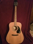 Epiphone DR-100NA Dreadnought Acoustic Guitar Natural Rosewood Fretboard. Fixed Price $210.00.