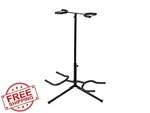 Monoprice Double Guitar Stand Electric Acoustic Bass Tripod. Fixed Price $46.34.