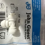 John Guest Speedfit PP0208W 1/4OD Union Tee Fitting. Fixed Price $7.00.