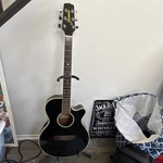 Jasmine TS91C Black Cutaway Acoustic-electric Guitar 6-STRING W/ Stand. Fixed Price $67.00.
