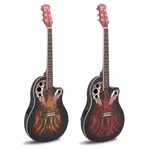 Glarry 41-INCH Acoustic Electric Guitar Grape Sound Hole Spruce. Fixed Price $118.68.