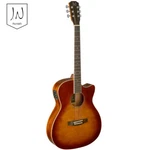 J.n Guitars Bessie Auditorium Thin Body Acoustic Electric Cherryburst. Fixed Price $349.99.