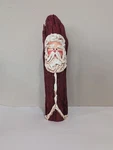 16" Tall Carved Santa Clause Made Of Natural Wood, Christmas Decoration. Fixed Price $28.20.