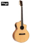 Stagg Series Orchestra Cutaway Spruce Acoustic Electric Guitar SA45 Oce-lw. Fixed Price $299.99.