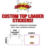 Custom Top Loader Stickers - 100 (.8" X 1.5") See Details. Fixed Price $10.00.