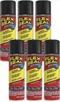 Flex Spray Rubber Sealant 14 Oz - Black Waterproof Coating Pack 6. Fixed Price $77.77.