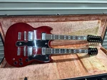 Electric Guitar Epiphone G-1275 Double Neck Cherry Red Made In 1996. Fixed Price $2610.00.