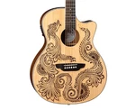 Luna Henna Dragon Spruce Acoustic/electric Guitar. Fixed Price $399.00.