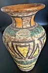 Vtg Mid Century Italian Toscany Lava Hand Painted Vase 1950S 60S Original Label. Fixed Price $58.99.