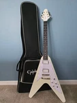 2026 Epiphone 70S Flying V Classic White Guitar Seymour Duncan Jb/pearly Gates. Fixed Price $800.00.