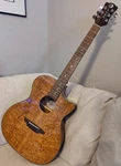 Luna Gypsy Eucalyptus Grand Concert Acoustic-electric Guitar Natural. Fixed Price $398.99.