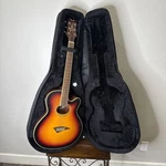 Dean Performer Archtop Acoustic-electric Guitar Sunburst Finish W/rhino Case. Fixed Price $160.00.
